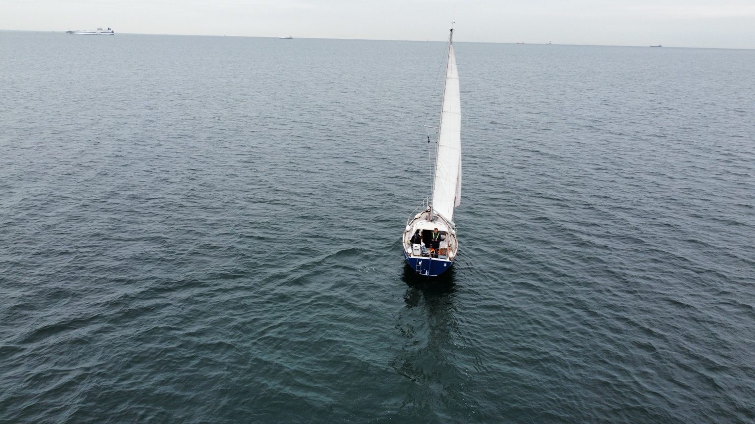 Yacht aus der Luft