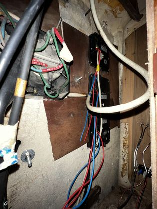 Gewachsene Verkabelung mit unterschiedlichen Leitungsquerschnitten