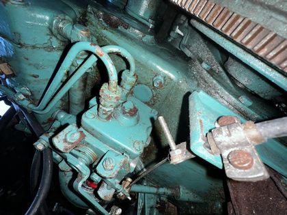 Detailaufnahme der Einspritzpumpe