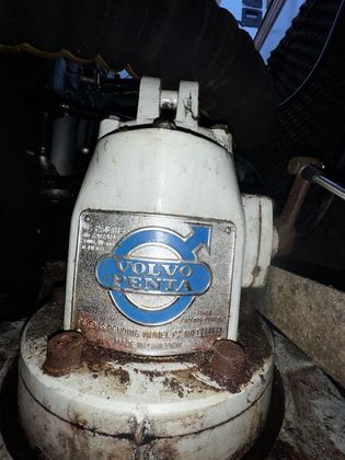 Blick auf das Getriebe des Volvo Penta