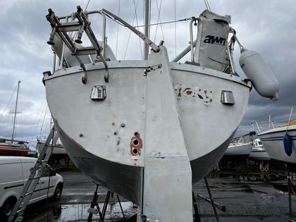 Geschliffenes Heck vor der Grundierung